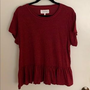 Anthropologie Red Top